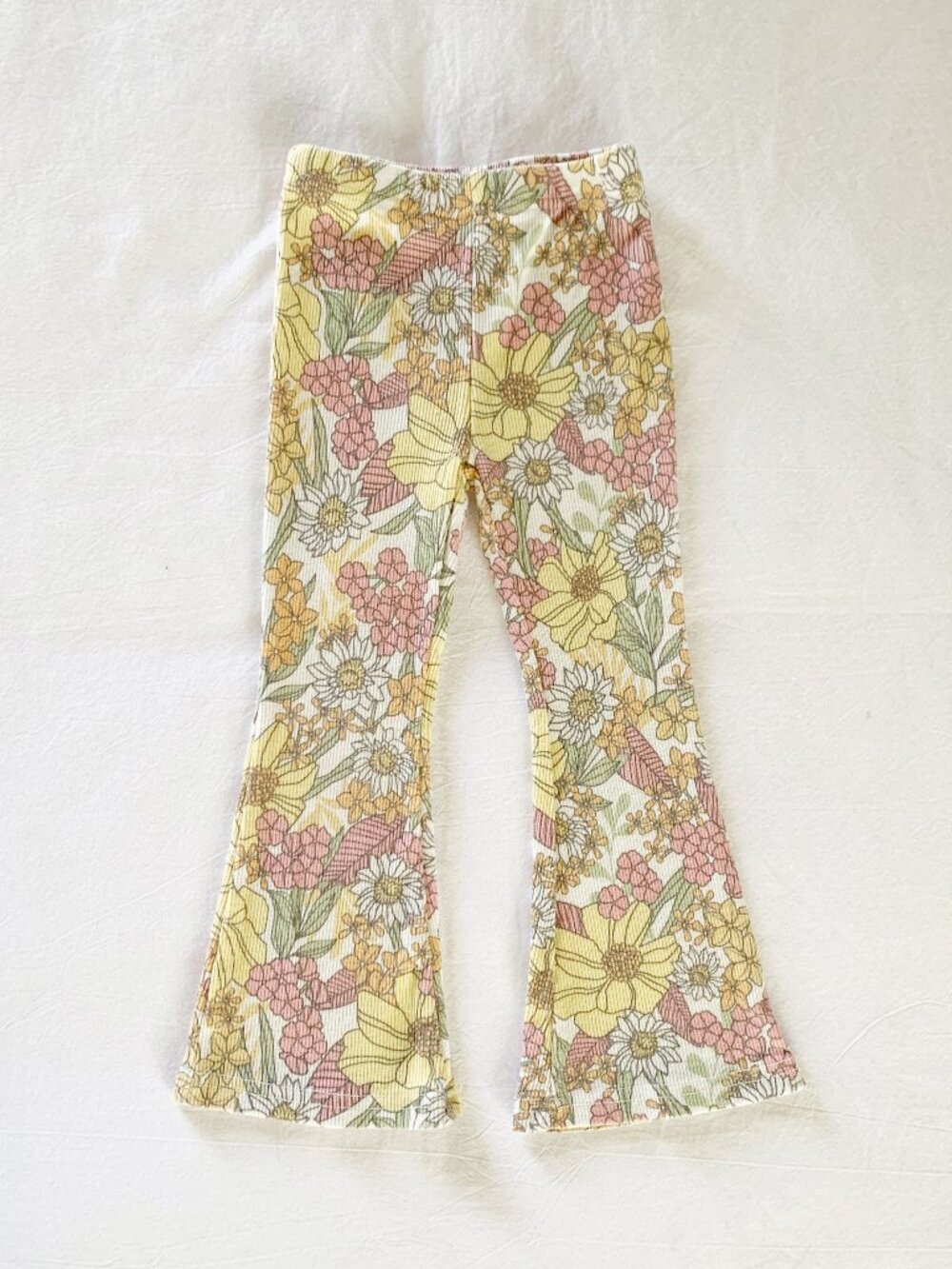 Jessica Simpson Floral Ribbed Leggings • 3T